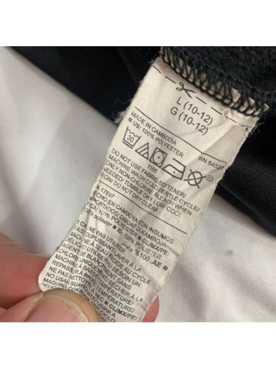 Old Navy Active Kids Full-Zip Jacket Black Size L 10-12 Polyester Athletic Style - Picture 5 of 5